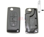 CITROEN 3B FLIP KEY SHELL WITH VA2 BLADE