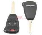 CHRYSLER 2+1B REMOTE KEY SHELL WITH BATTERY HOLDER