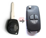 SUZUKI  2B FLIP KEY SHELL