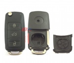 VW TOUAREG  3+1B FLIP KEY SHELL