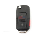 VW  2+1B FLIP KEY SHELL