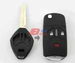 MITSUBISHI 2B+1 PANIC FLIP KEY SHELL