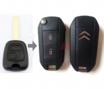 CITROEN 2B MODIFIED FLIP KEY SHELL