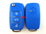 大众3键彩色钥匙壳（蓝色）