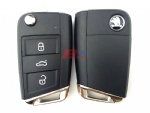 SKODA GOLF 7 REMOTE KEY SHELL WITH IRON HOOK